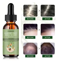 Huile essentielle pour la croissance des cheveux, soin nourrissant pour chevelure sèche, à base de romarin et menthe, traitement pour pointes fourchues 3