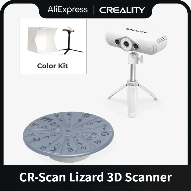 3D сканер Creality CR-Scan в виде ящерицы, портативный 3-цветный сканер, 3-dмоделирование, точность 0,05 мм, скорость сканирования 10FPS для всех 3D принтеров