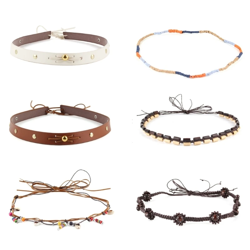 

Cowboy HatBand Straw Hat Band Western Hat Belt Bands Bead Hat Bands Hatband Dropshipping