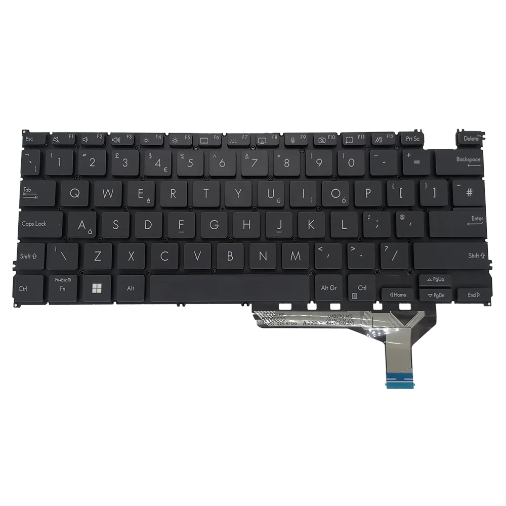 Teclado Retroiluminado para Asus Zenbook 14 uk gb Backlight Ux3402 Ux3402za Ux3402va Substituição - Imagem 4