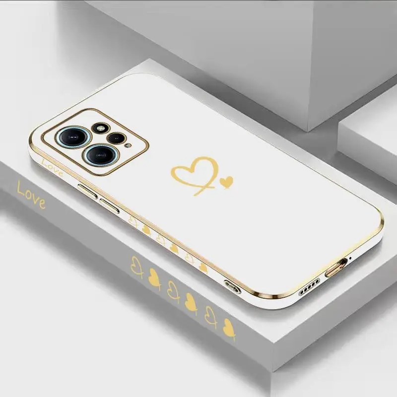 Custodia Per Telefono Con Placcatura Di Lusso Gemini Love Per Xiaomi Redmi Note 11 Pro Plus 10 Pro 11 11S 12Pro Plus 12 9S 8 Pro Cover