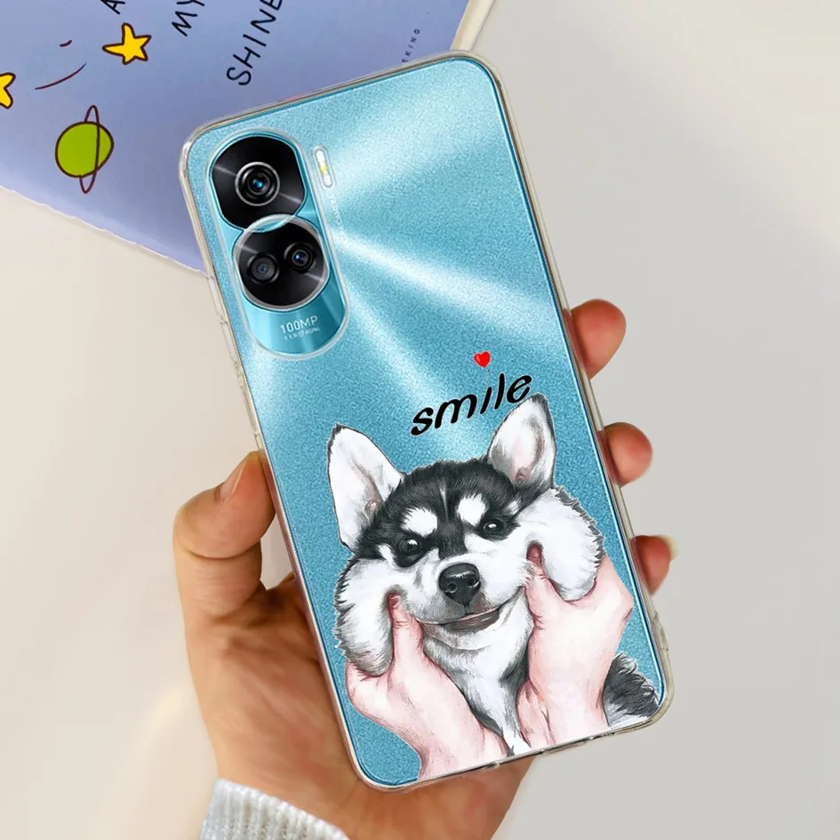 Stylish Pattern Soft Silicone Clear Back Cover