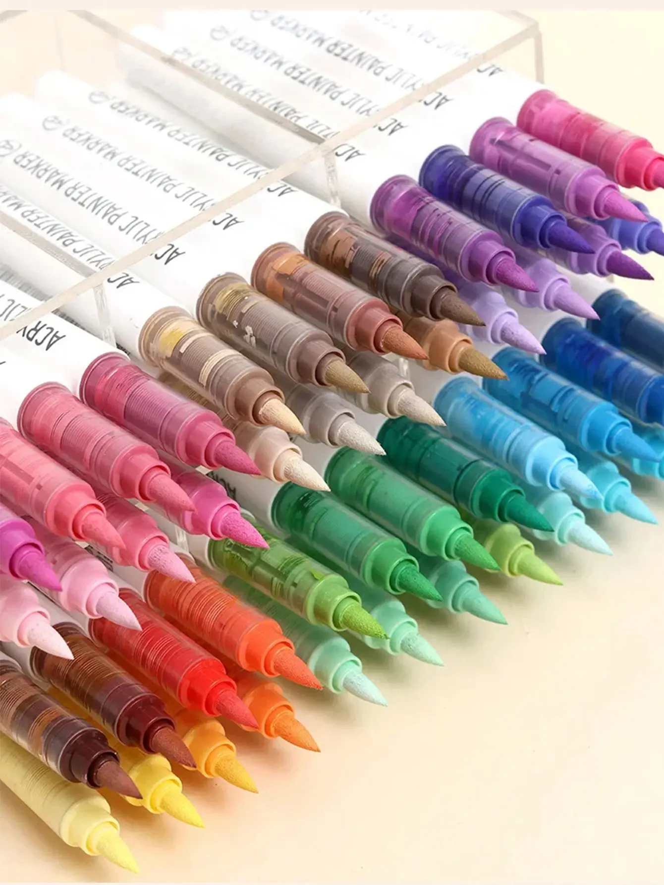 Languo 45/54/63/81/117/126 Colors Soft Brush Acrylic Marker Pen Set,DIY Hand Drawn,Student Graffiti Paint Art Acrylic Paint Pens 3