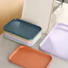 Rectangular Pallet Nordic Multiple Colors Plastic Storage Tray Food Bread Pan Hotel Service Tray 3