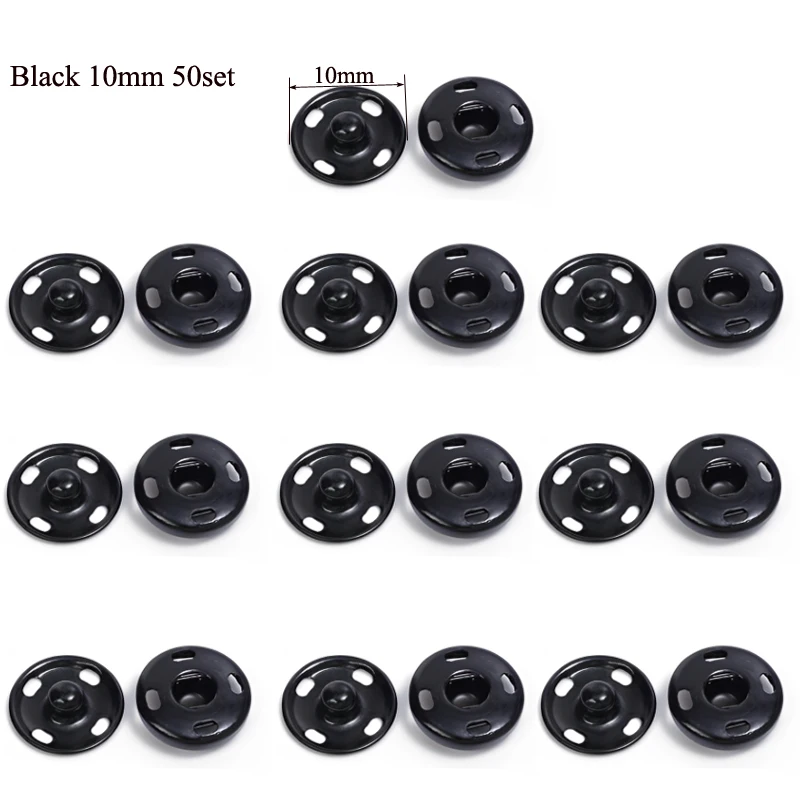 Black 10mm 50set