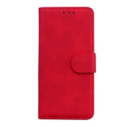 Elegante Custodia in Pelle a Flip per Telefono con Slot per Carte - Design a Colore Pieno