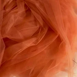 Elegant Orange Soft Tulle Fabric for Wedding Decor and DIY Projects (Bright Yellow)