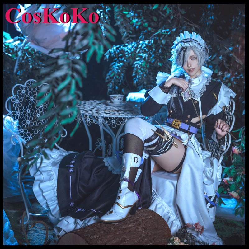 

CosKoKo Blade Cosplay Anime Game Nu: Carnival Costume Sweet Lovely Fighting Maid Uniforms Halloween Party Role Play Clothing