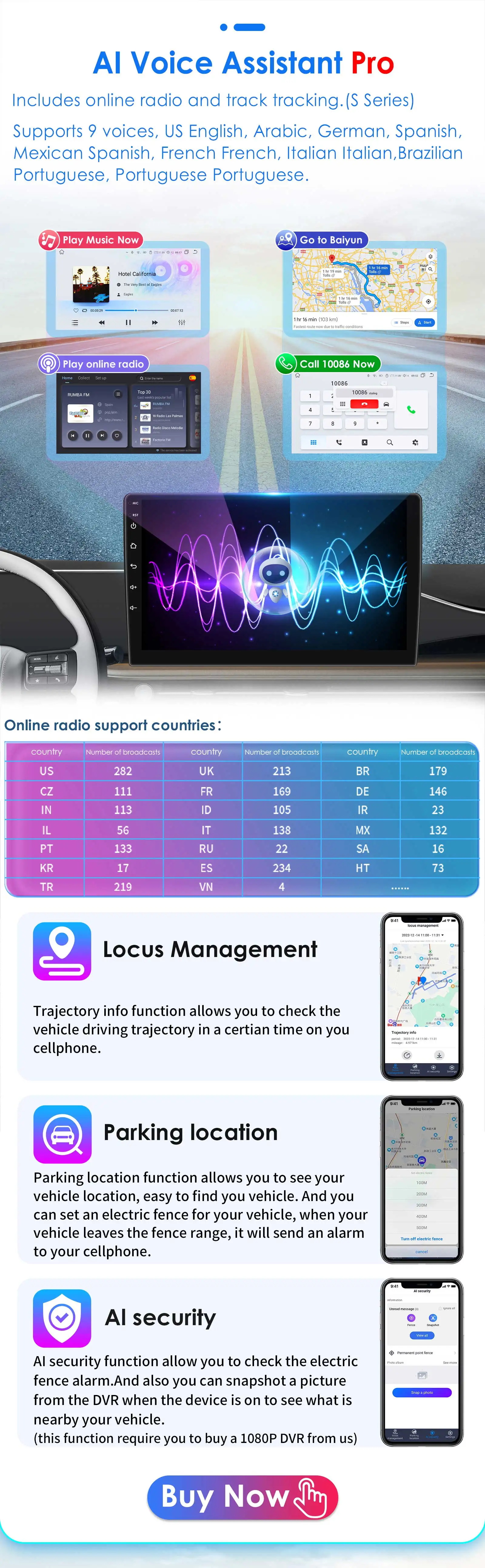 9" Hizpo 2Din CarPlay Android Auto Autoradio für Peugeot Expert 3 Citroen Jumpy 3 SpaceTourer 2016 - 2021 UIS7862 Multimedia – Detail 19