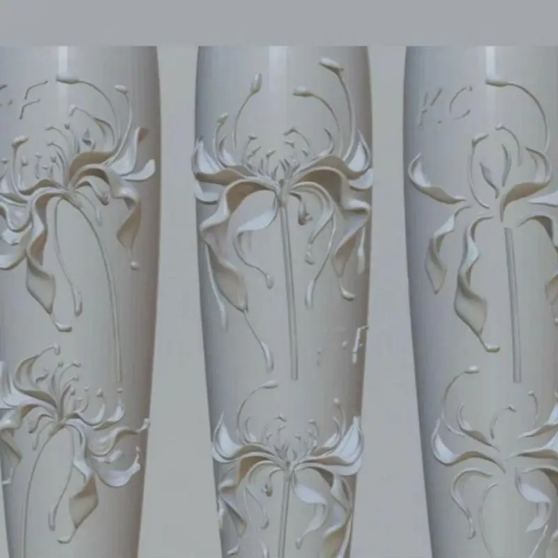 【AD】3D Lycoris Radiata 꽃 실리콘 네일 아트 몰드 투명 매니큐어 조각 몰드 DIY 레드 릴리 꽃 패턴 몰드