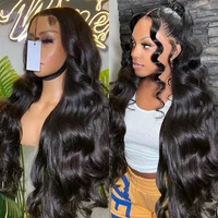 Perruques en cheveux humains ondulés densité 250, Lace Front HD transparente 13x6 pour femmes, Lace Frontal pré-épilée brésilienne 13x4 360 2