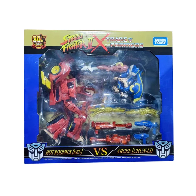 

TAKARA TOMY Transformers Street Fighter Hot Rod [Ken] and Arcee [Chun-Li] 2-Pack Limited Exquisite Action Figure Model Toys