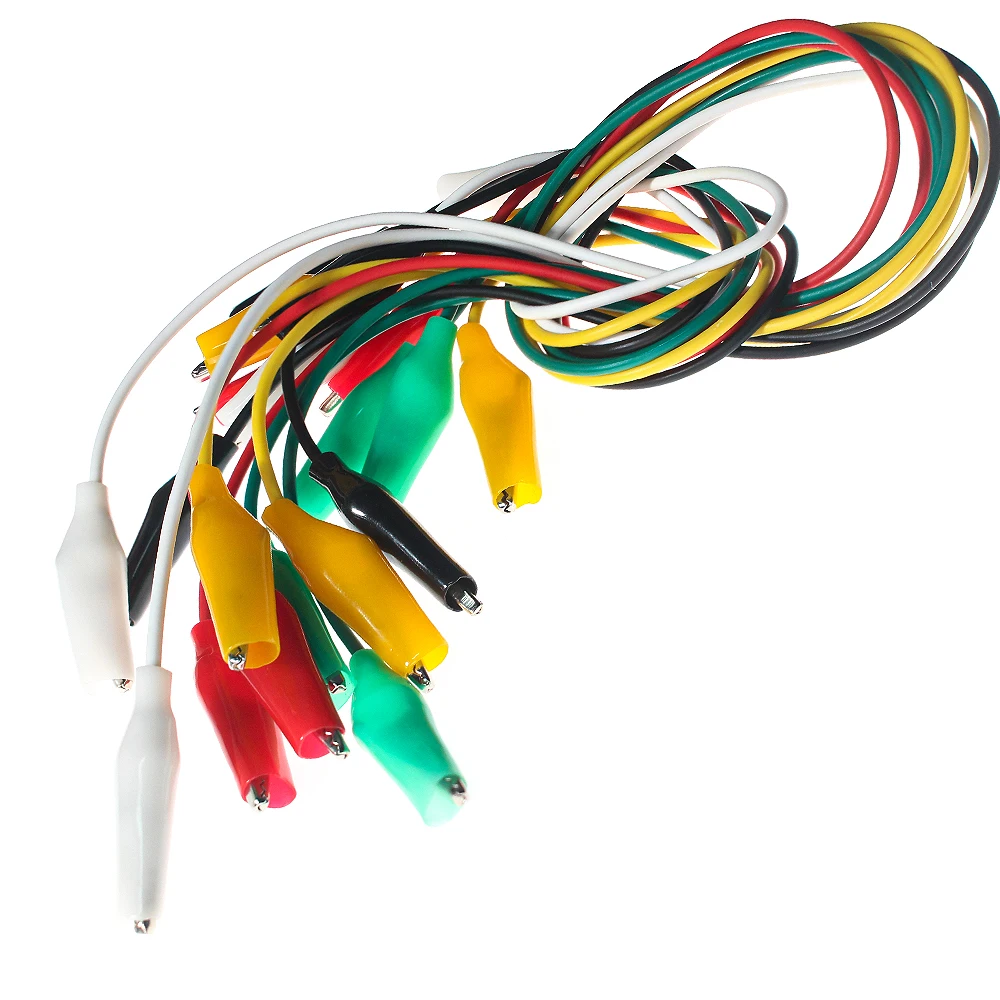 20pcs 48CM Doubleended Alligator Clips Test Line Test Leads Crocodile