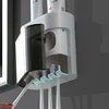 Wall Mounted Automatic Toothpaste Squeezer Toothpaste Dispenser Magnetic Toothbrush Holder Toothpaste Rack Bathroom Accessories 4