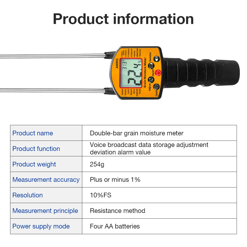 LCD Display Handheld Hygrometer
