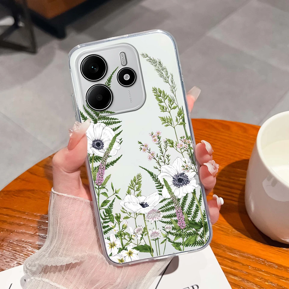 Love Heart Butterfly Transparent Shockproof Anti-Fingerprint Case