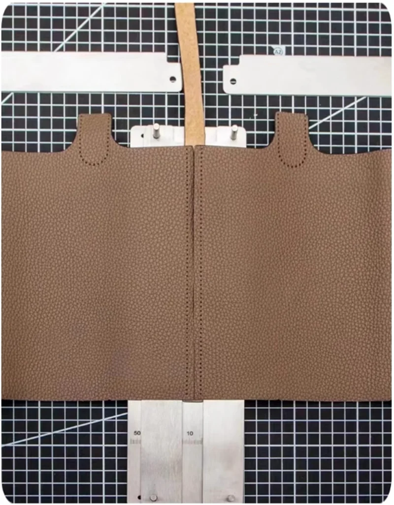 304 Stainless Steel Manual Leather Positioning Ruler With Precision Scale DYI Leather Shoulder Strap Positioning Tool