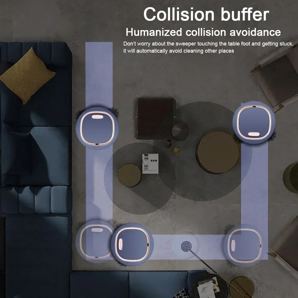 Description Picture 3 of item2024 NEW Super Quiet Wireless Vacuum Cleaner Robot 3 In 1 Sweeping Mopping Household Cleaning Robot Floor Carpet Sweeper Home