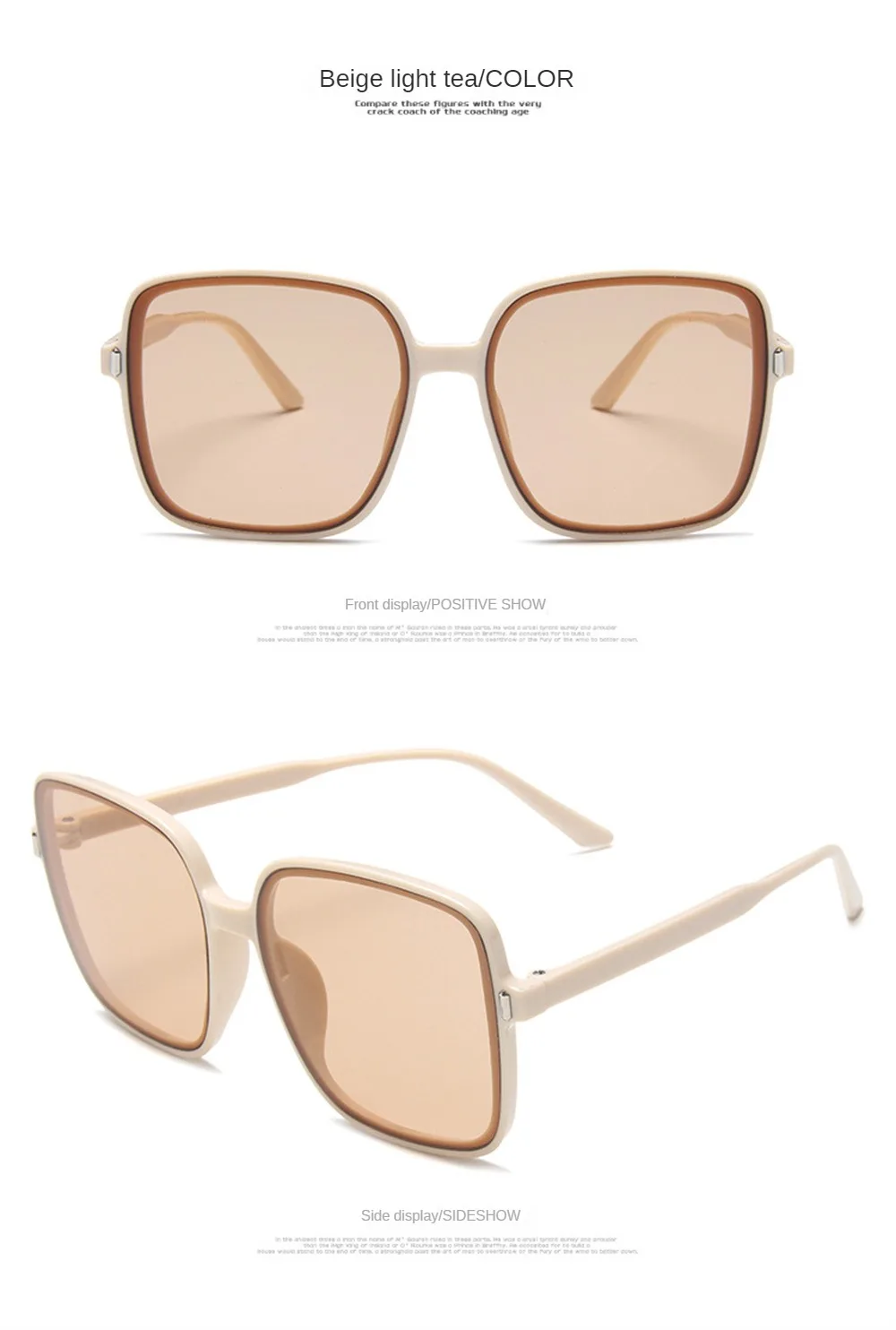 Square Sungl Woman Retro Vintage Gradient Sun Gl Female Clear Lens Travel Shades Camping Hiking Eyewear Sun_voghion.com