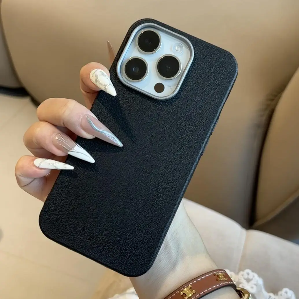 Luxury Matte Cortex Leather Case - Premium Soft & Shockproof Silicone Cover