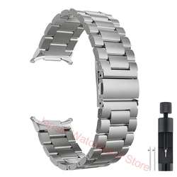 Luxury Stainless Steel Watch Strap - No Gap Metal Band Bracelet for Galaxy 7 Ultra 47mm (Titanium Color)