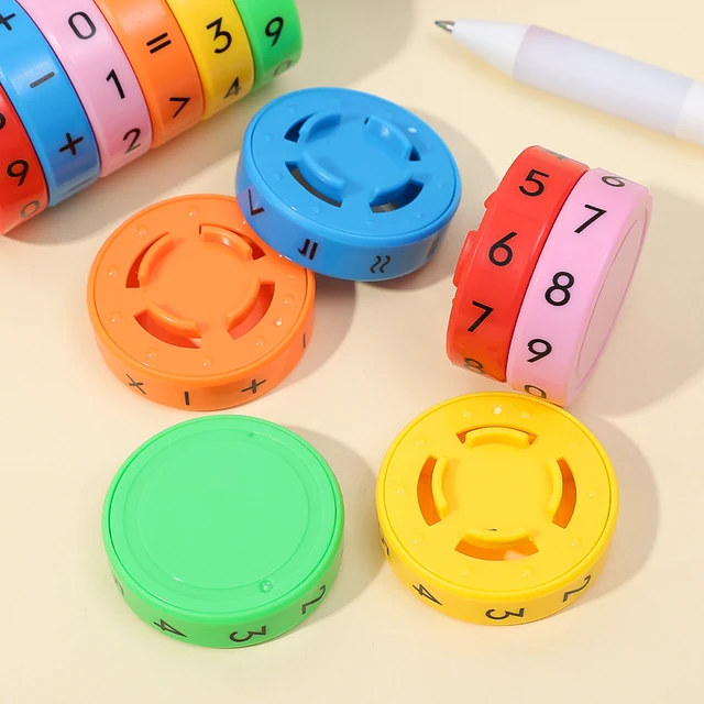 1-3pcs Arithmetic Intelligence Early Education Toys for Children Puzzle Arithmetic Cube Detachable Cylindrical Digital Cube Toys 3