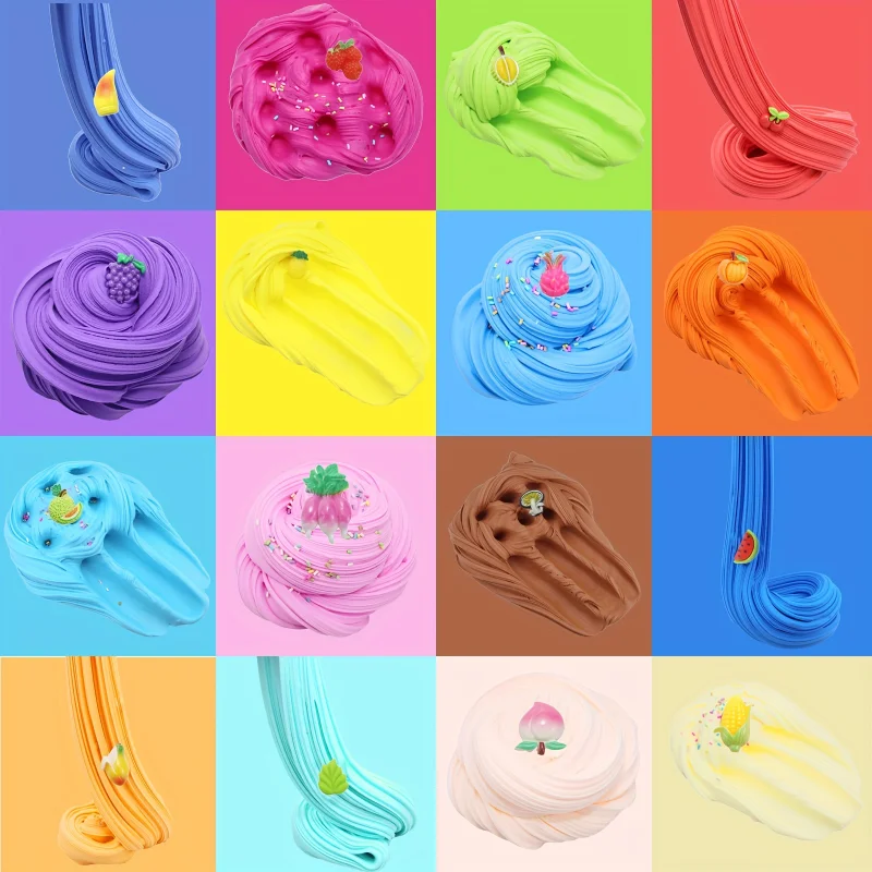 Stress Relief Toy 1/24pcs Butter Slime Kit for Girls Boys