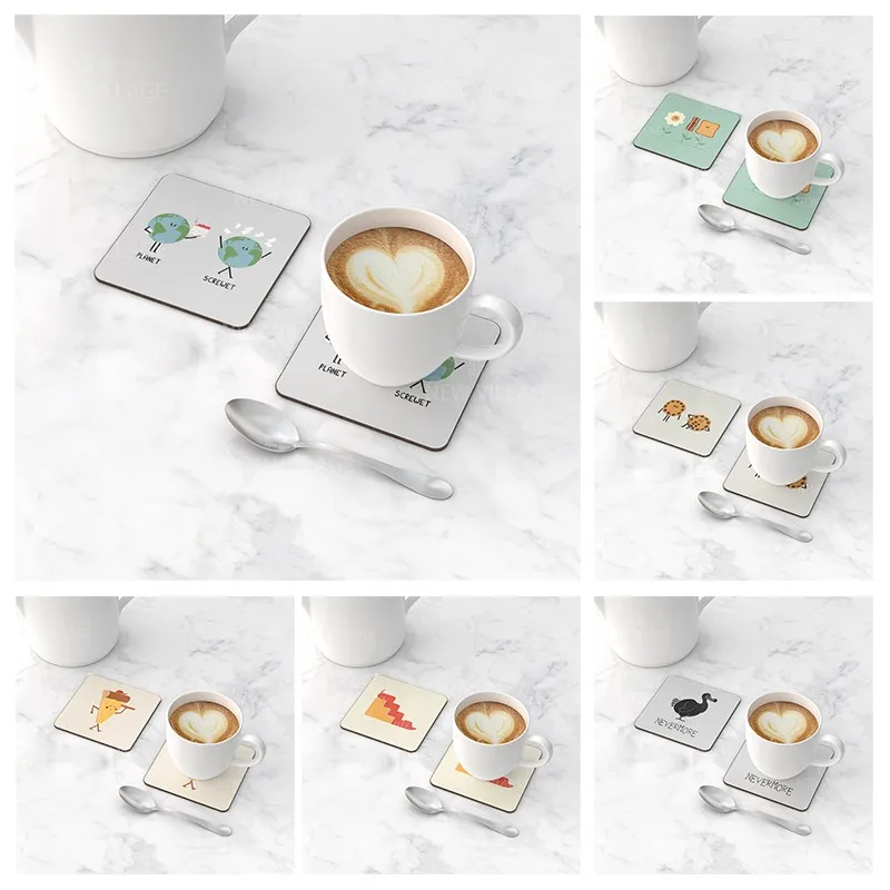 Posavasos Hechos A Mano Con Aguja De Punzón: Juego De Alfombrillas Para Tazas Color Lila - México