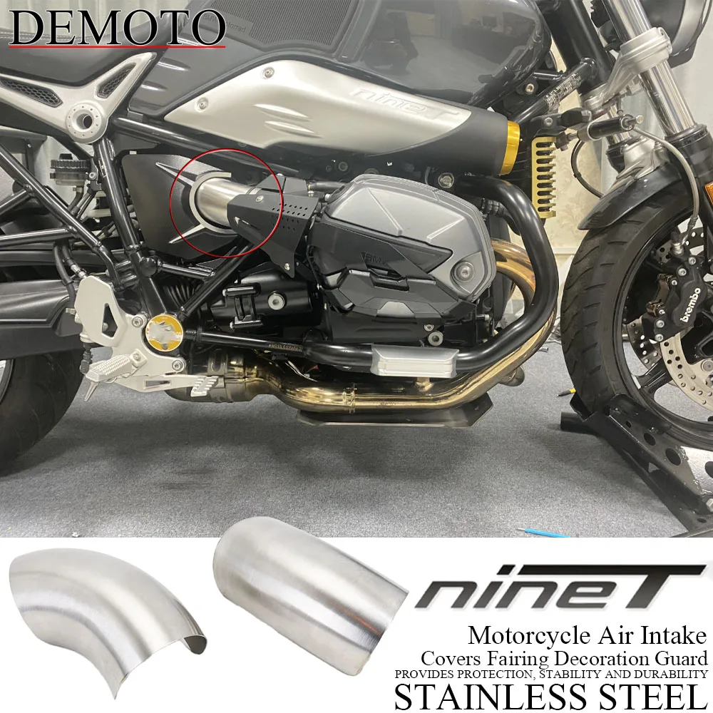 

Motorcycle Air Intake Covers Fairing Decoration Guard For BMW R NINE T R9T Pure Urban Scrambler R nineT Stainless Steel