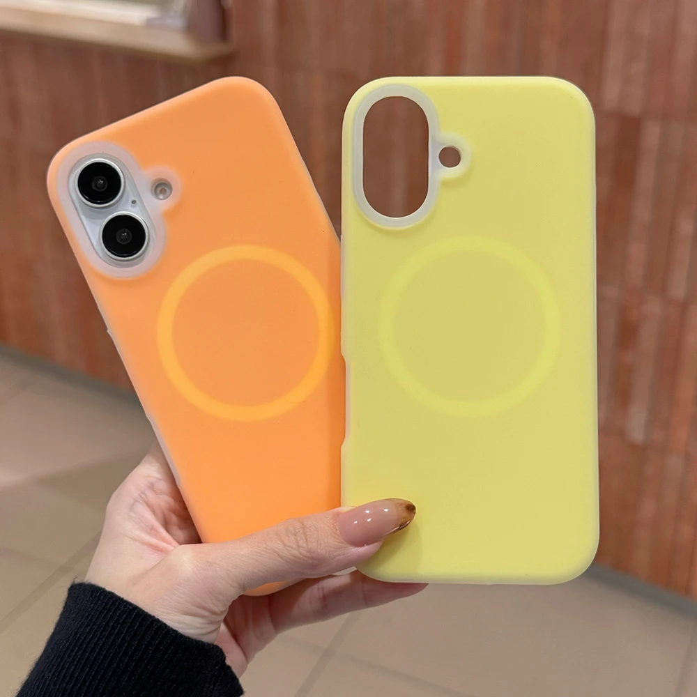 Liquid Silicone Candy Jelly Magnetic Phone Case - Thicken Shockproof Bumper Cover
