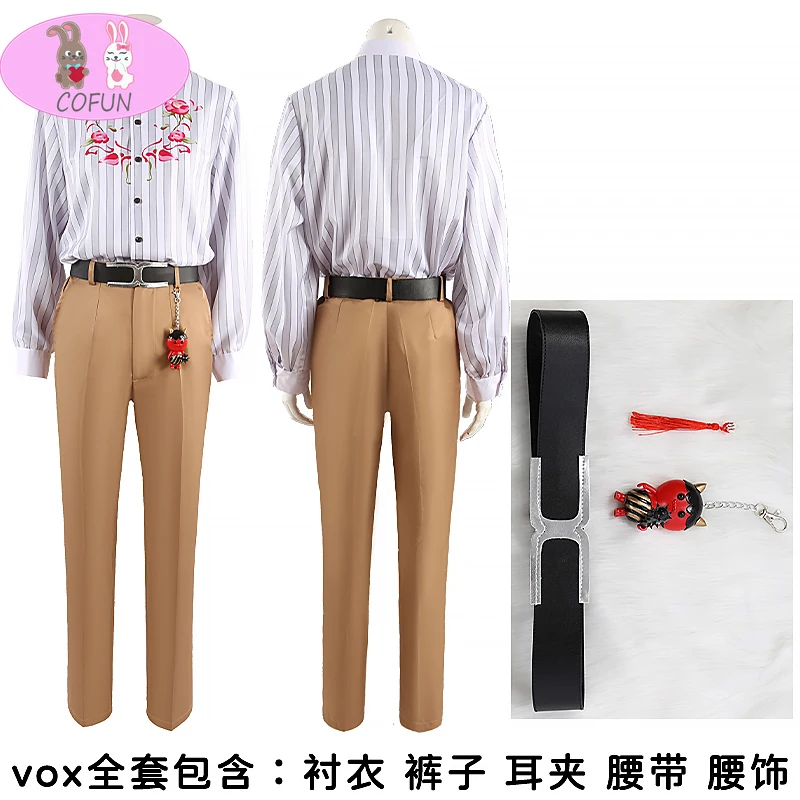

[Customized] Vtuber Nijisanji Vox Akuma Cosplay Costume Halloween Sakura Bloom Outfit Role Play Party Suit Women Men