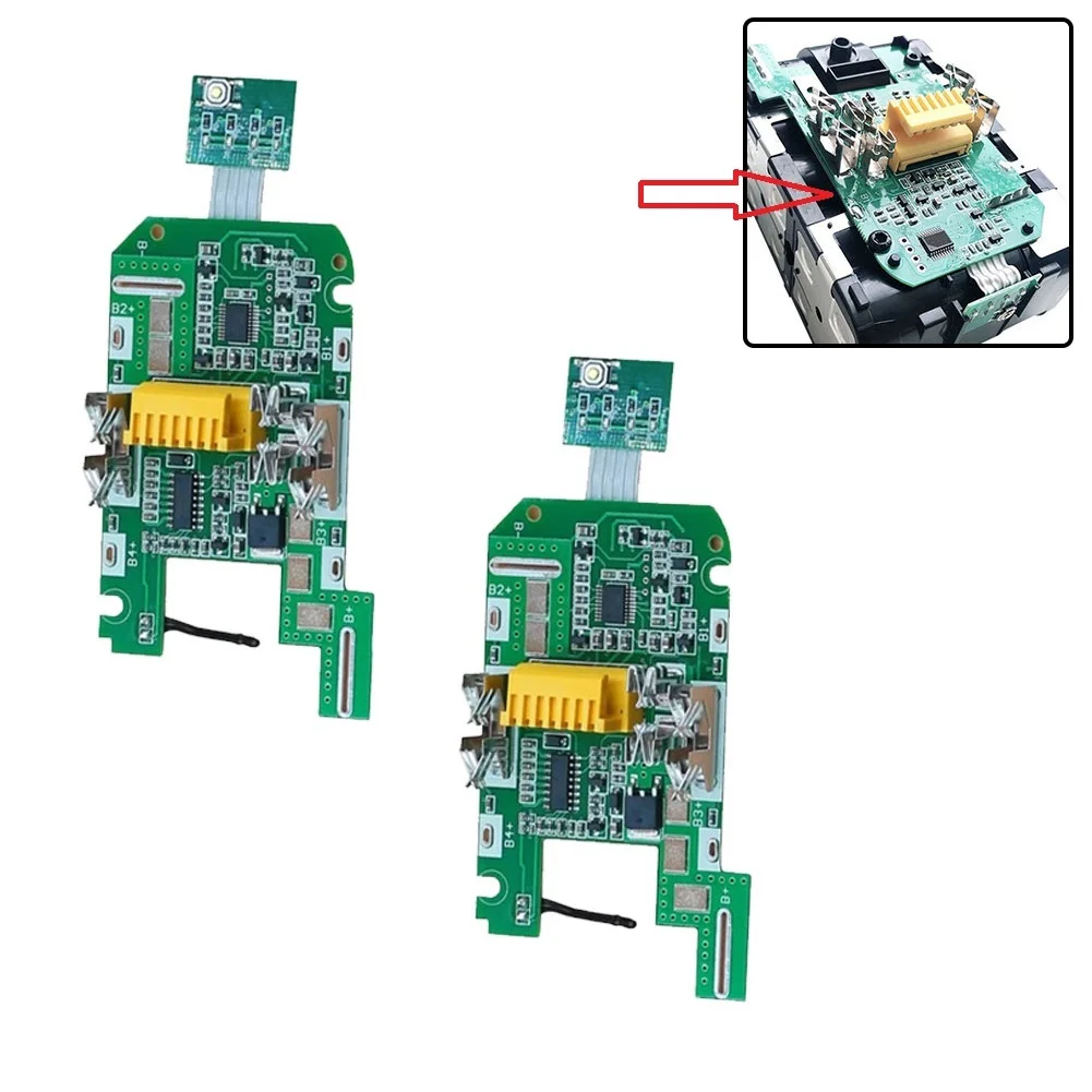 

2PCS PCB Circuit Board For Makita 18V 3.0Ah BL1830 Lithium Battery Charging Protection Circuit Board Battery Indicator