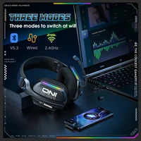 Onikuma Gt808 Three Modes with Mic E-Sports Wireless Gaming Headset Rgb Lighting Supports Bluetooth 5.3 / 2.4g / Aux 3.5mm - Image 2