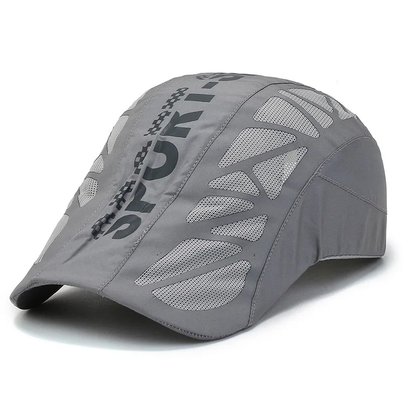 Summer Sport Letter Forward Hat Men Breathable Mesh Sunshade Quick Drying Outdoor Duckbill Cap Baseball Cap Gift
