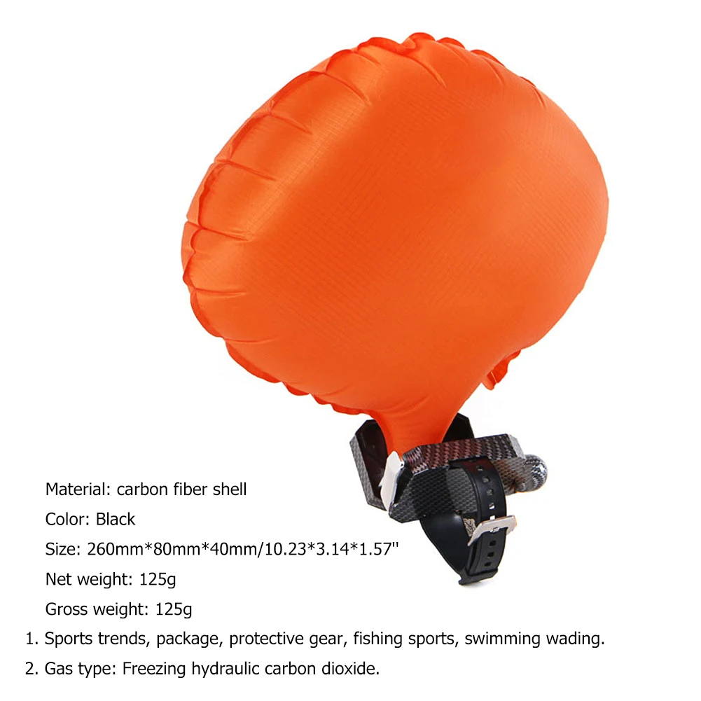 Self Rescue Bracelet Portable Anti Drowning Hand Ring Lightweight Diving Emergency Bracelet Fast Inflation for Swimming Diving