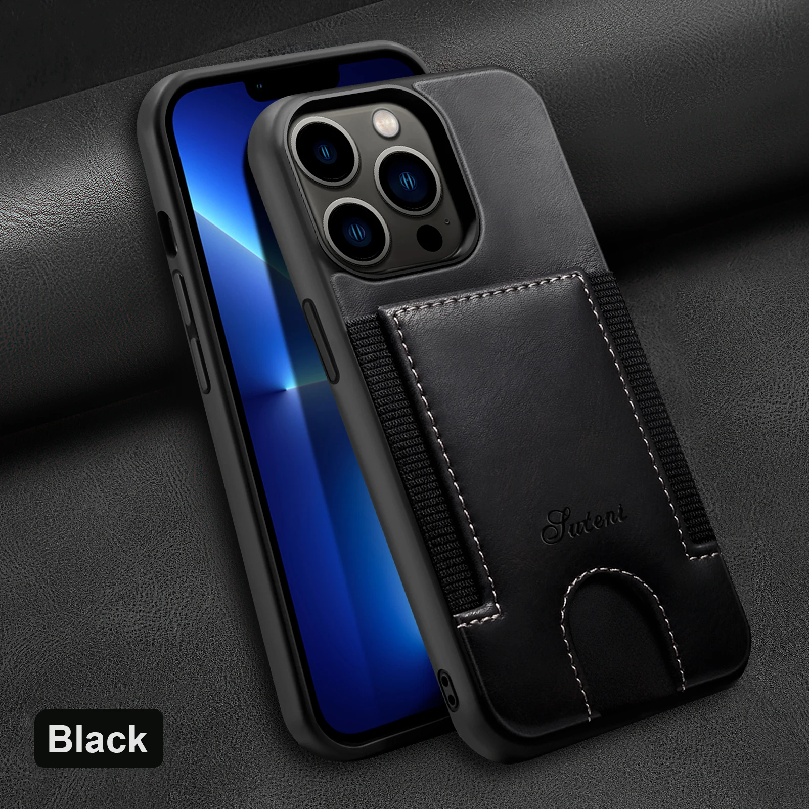 Card Bag Mobile Phone Leather Case For APPLE iPhone 11 12 13 Pro Max Dual-Protection Simple Design Sleeve Cover with Cardholder iphone 12 pro wallet case