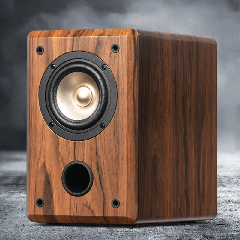 Fever Bookshelf Speaker Home KTV Passive DIY Hifi Speaker 4 Inch Full Frequency Professional BedRoom Desktop Wood Audio