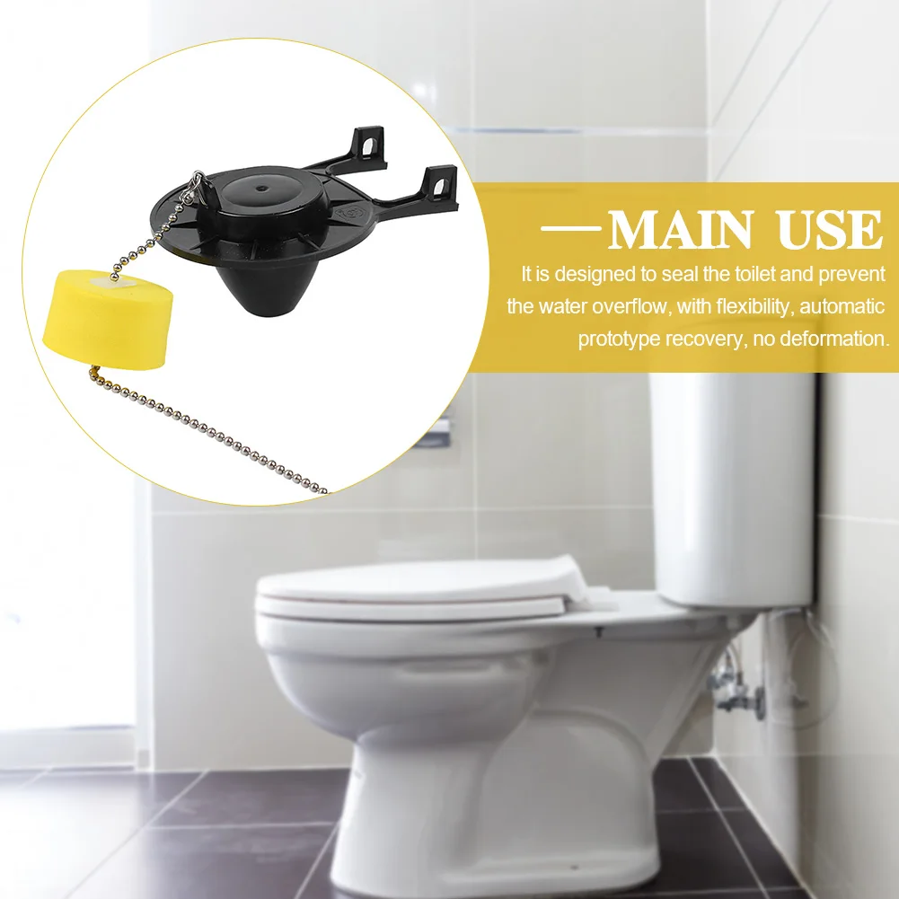 2inch Chain Water Saving Toilet Flapper Tank Flush With Float Universal Drain Valve Bathroom Replacement Parts Sealing Home