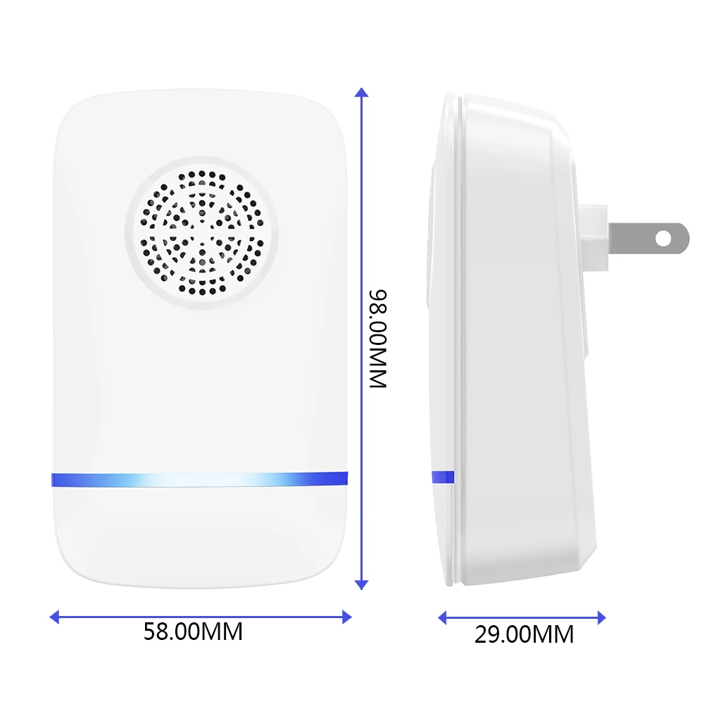 Insects Repeller EU UK US AU Multi-use Ultrasonic Repeller Electronic Control Repel Mouse Bed Bugs Mosquitoes Roaches