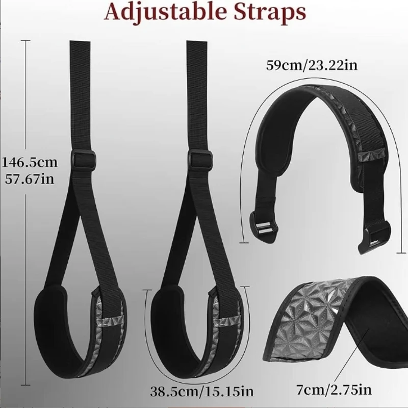 SM Adult Sex Toys Upgraded Leather Diamond Pattern Leg Splitting with Handcuffs Binding Alternative Training Props