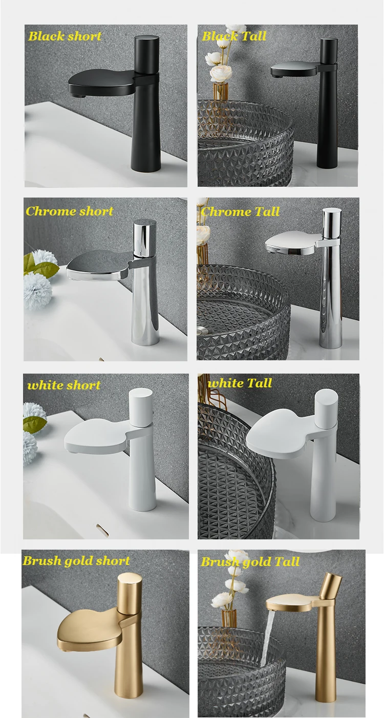 Modern Brass Faucet Basin Mixer Sink Faucet Washbasin Water Tap