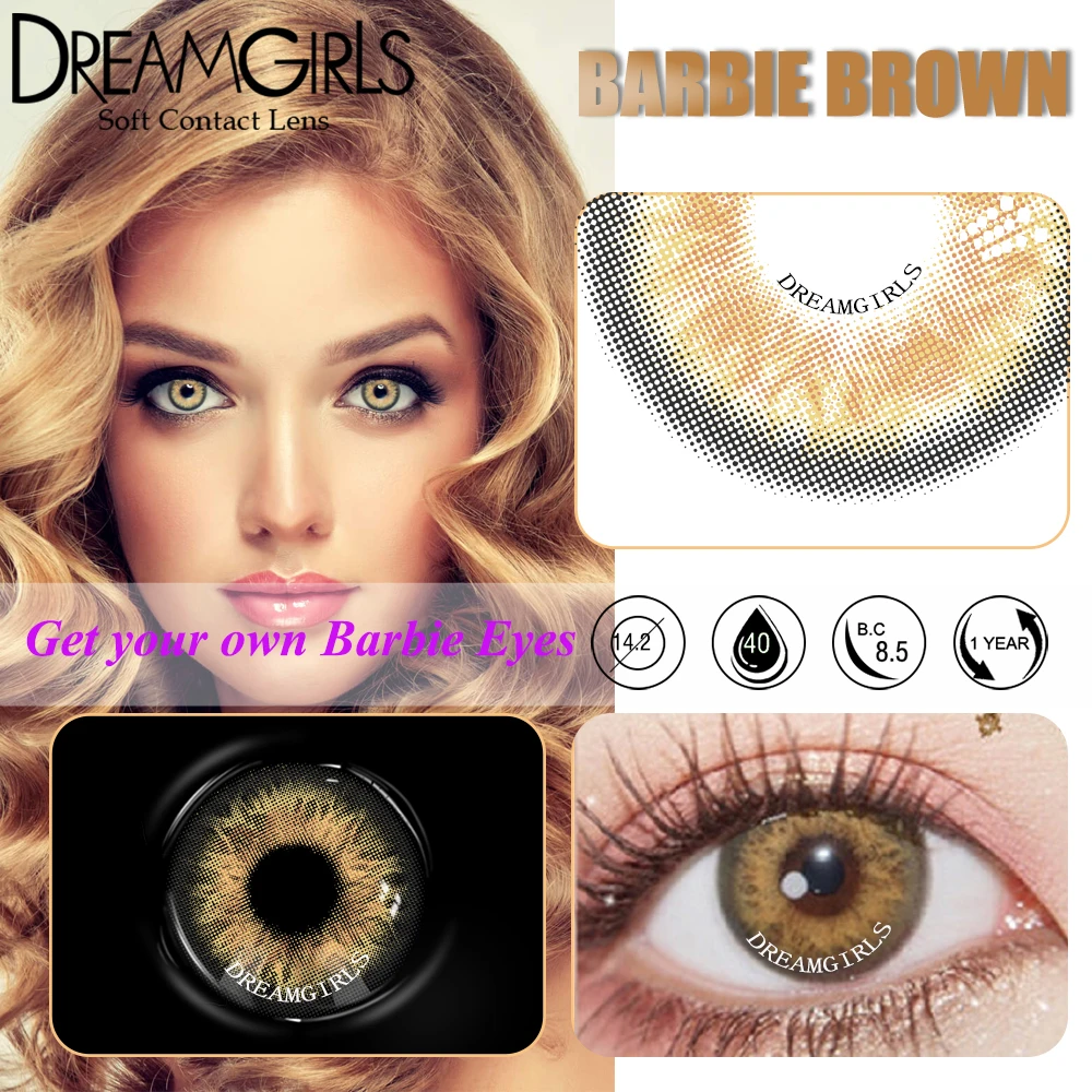 Lentilles de Contact colorées pour les yeux, couleurs naturelles, lentilles  souples, marron, gris, beauté des élèves, 1 paire, utilisation quotidienne  par an - AliExpress, image size:1000x1000