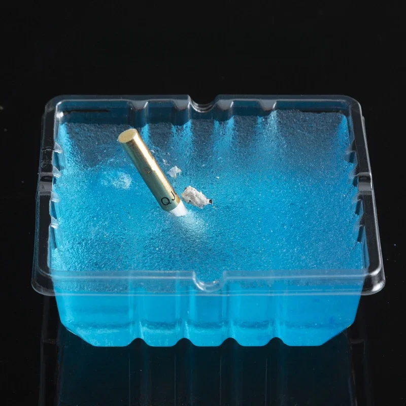 25pcs disposable ashtray Prevent ash and remove odor water soluble film smoke sand ointment vehicle mounted office household portable ashtray