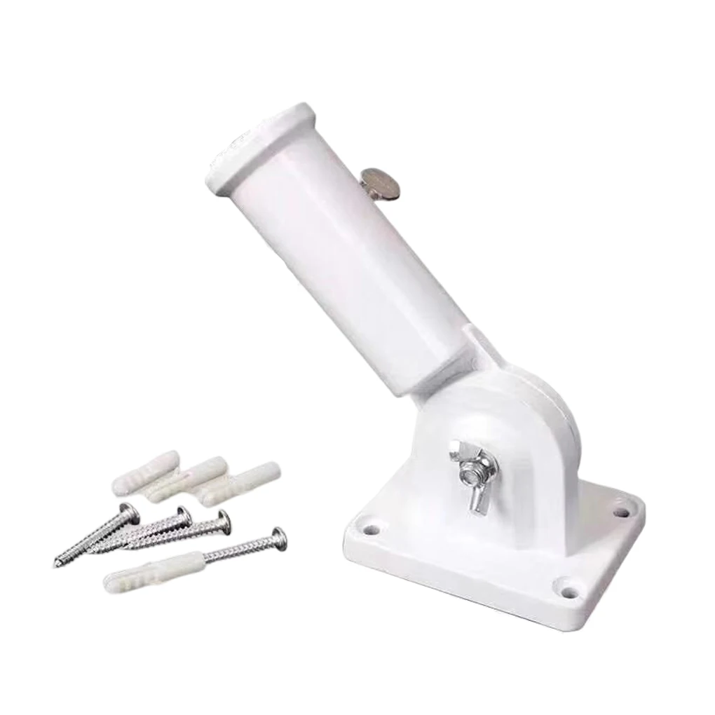 

Flagpole Bracket Adjustable Wall-Mounted Flag Holder Mounting Bases