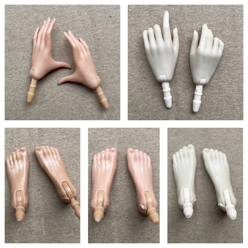 Universal 1/6 Doll Hands DIY Doll Decors Fashion Gesture Doll Hands