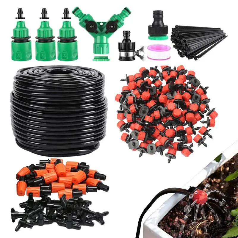 

Garden Irrigation System Automatic Garden Watering Misting System Quick Connect Patio Misting Distribution Tubing Watering Drip