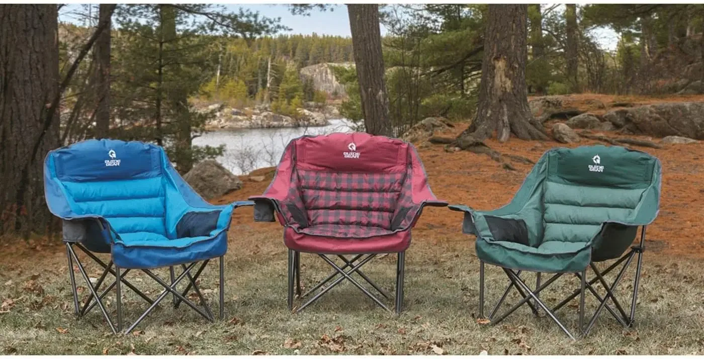 Guide Gear Oversized XL Padded Camping Chair, Portable, Folding, Large Camp Lounge Chairs for Outdoor, Adults, Men and Women 4