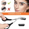 New Eyebrow Trimmer Set Scissors Tweezers Eyebrow Razor Scraping Eyebrow Comb Razor Eyebrow Clip Makeup Tools Sets 5