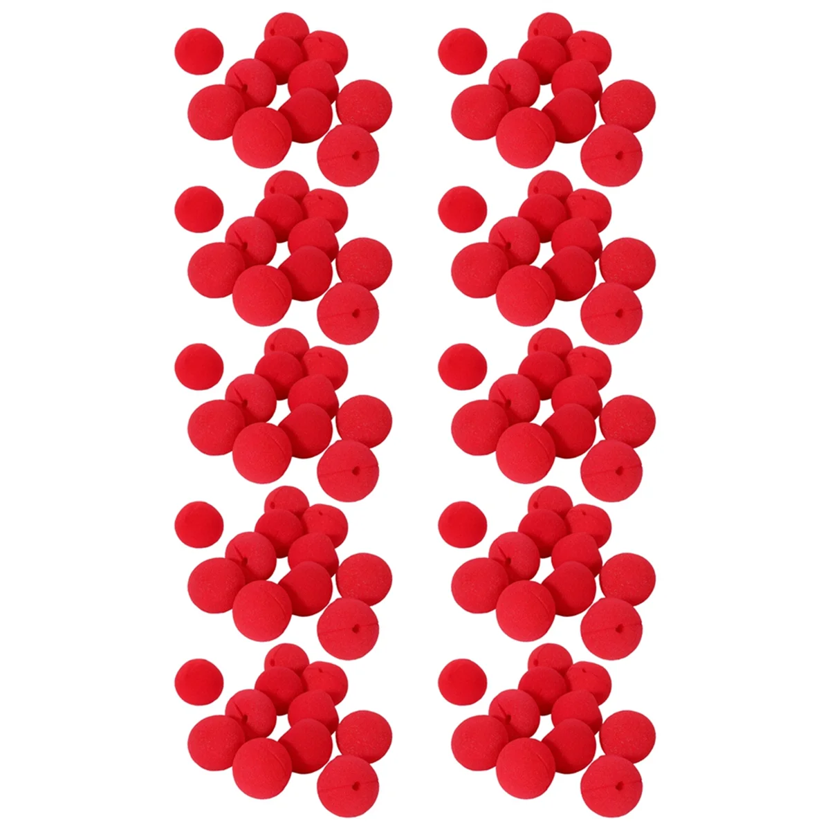 BAAU 100Pcs Adorable Red Ball Sponge Clown Nose for Wedding Decoration Christmas Halloween Costume Magic Dress
