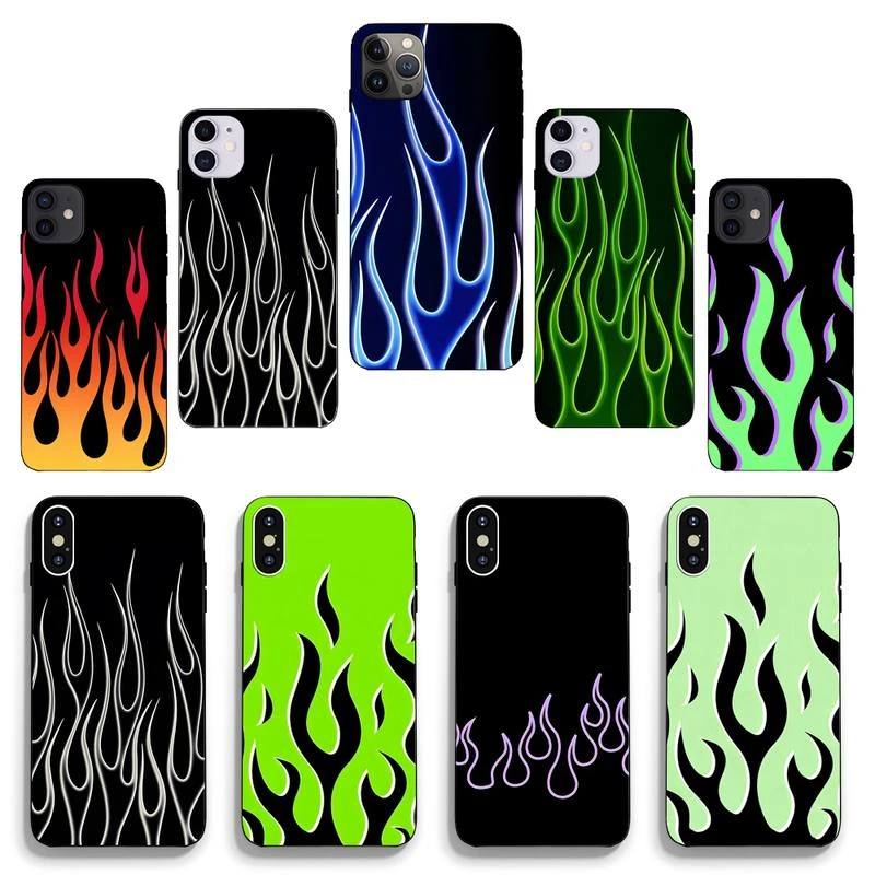 Aesthetic Flames Phone Case For IPhone 13 12 11 Pro Max Mini Xs X Xr 7 8 6 6s Plus Se Fundas Shell Cover best iphone 13 pro case